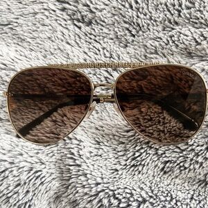 Chanel Aviator Metallic Pilot Sunglasses